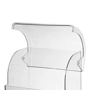 Organisateur de cosmétiques Hokori 3639 transparent à 3 niveaux avec couvercle, boîte de rangement multi-compartiments pour maquillage et bijoux - Product Image 3