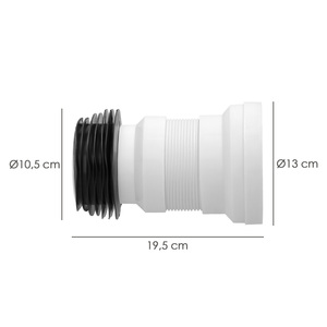Tubo Flessibile per WC Estensibile T-118M Mini 350 mm - Product Image 2