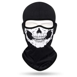 Pasamontañas de poliéster 100% personalizado del fabricante Diseño de calavera de un agujero con puff e impresión digital para uso deportivo - Product Image 5