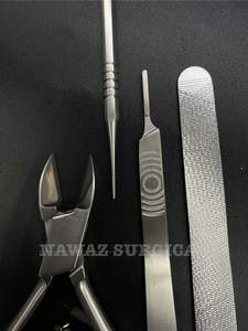 Kit d'Instruments de Soin des Ongles en Acier Inoxydable de Qualité Médicale, Réutilisable, Professionnel, Coupe-Ongles, Repousse-Cuticules, Lime, Outils de Podologie - Product Image 2