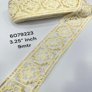 ผ้าลูกไม้ปักลายดอกไม้สีดำออกแบบได้ตามต้องการเหมาะสำหรับนักออกแบบเจ้าสาวและเหมาะสำหรับการขายต่อโดยการตัดแต่งร้าน - Product Image 4