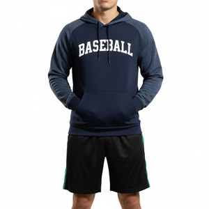 Athletic Inspired Baseball Hoodie Soft <b>Pullover</b> For <b>Men</b> with Comfortable Fit And Daily Wear Style - Product Image 1