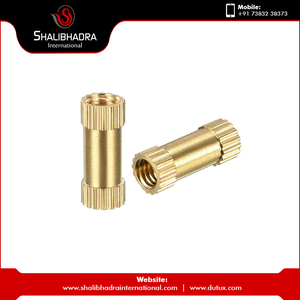 Écrou d'expansion moleté en laiton M3, finition polie et zinguée, pour applications de fixation métriques en aluminium et acier inoxydable - Product Image 4
