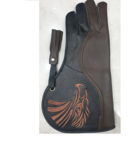 Guantes de águila de cetrería Camuflaje Duradero Cuero natural Multicapa La mejor protección Mano izquierda Falcon ODM OEM Flecha disponible - Product Image 5
