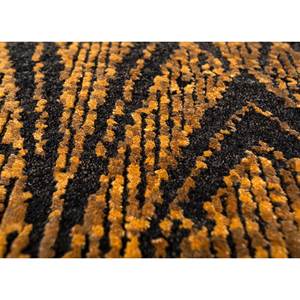 Alfombra Azalea de Lana y Seda de Bambú Anudada a Mano, Diseño Geométrico Gris y Negro, 10 mm, Rectangular, para Pasillo o Habitación, para Adolescentes, LRB-1696 - Product Image 3