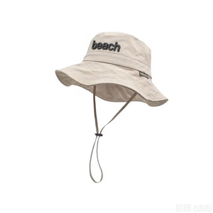 Unisex Outdoor Quick-Drying Waterproof Bucket Hat Foldable Denim Fabric Fisherman Cap With String for Adults Summer Fishing - Product Image 2