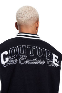 Vestes Letterman de baseball personnalisables OEM pour hommes avec broderie en chenille Veste universitaire personnalisée avec logo - Product Image 4