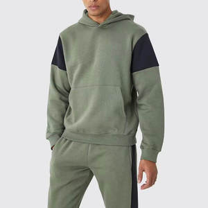 Ensemble de survêtement pour homme OEM, uni, surdimensionné, pull-over, blanc, 100% coton, molleton, lavé à l'acide, survêtement pour homme, survêtements pour homme, personnalisé - Product Image 5