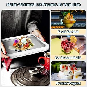 Máquina para Hacer Helados JoyMech con Placa Enfriadora y 2 Espátulas, Función de Placa Fría para Helados en Rollo Perfectos - Product Image 3