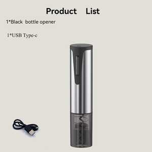 Sacacorchos Eléctrico Automático de un Toque, Abridor de Vino de Acero Inoxidable de Alta Resistencia con Alimentación USB y Asa - Product Image 5