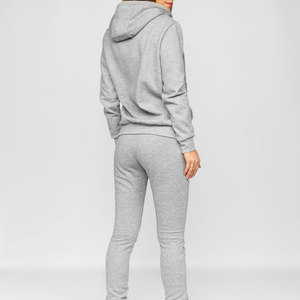 ชุดวอร์มผู้หญิงคุณภาพสูงแบบสั่งทำพิเศษสำหรับฤดูหนาว ผ้าฝ้ายหนานุ่ม ระบายอากาศได้ดี มีไซส์ใหญ่ - Product Image 3