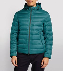 High Quality Men's <b>Bubble</b> Puffer Jacket Custom Logo Canvas <b>Coat</b> Hooded Padded Zipper Closure Casual Style Warm Winter Styler - Product Image 2