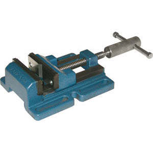Tornos de banco de alta resistencia 2868B 120 con 1 mordaza plana y 1 mordaza prismática, accionamiento manual/neumático, componentes de rodamientos de hierro fundido, usados. - Product Image 1