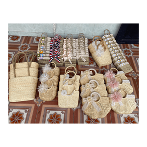 Bolso de jacinto de agua con asas, bolsos de mujer hechos a mano en Vietnam, bolsos de Jacinto de calidad premium, artículo de verano caliente - Product Image 4