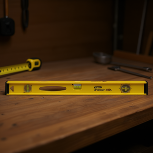 Niveau à bulle à cristaux liquides réglable de qualité industrielle Stanley Pro 180, haute visibilité pour une lecture facile - Product Image 3