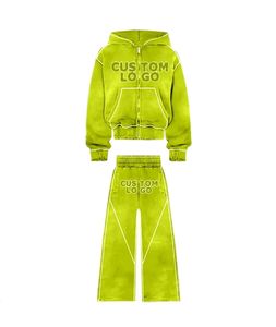 Conjunto Deportivo Personalizado con Logotipo, Sudadera con Capucha y Pantalones Deportivos Unisex, Conjunto Deportivo Informal - Product Image 5