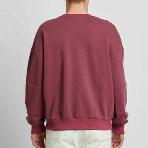 Sudadera con Capucha Extra Grande para Hombre, 100% Algodón, Diseño Sólido, Tela de Felpa, Cierre de Cremallera Frontal, Logotipo, Otoño - Product Image 5