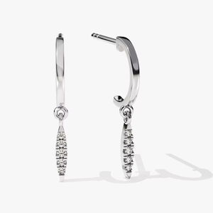 Pendientes de tuerca de estilo bohemio de Plata de Ley 925, piedras preciosas de topacio blanco, joyería chapada en oro para mujer, regalo de boda de moda para esposa - Product Image 1