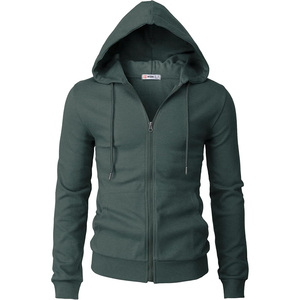 Sudadera polar con cremallera completa para hombre, Sudadera con capucha - Product Image 2