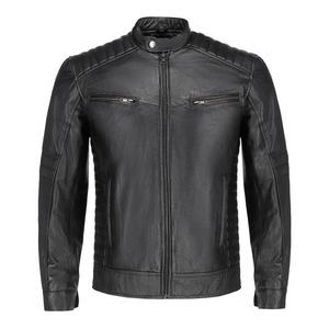 Veste en cuir pour homme tendance 2026 avec fermeture éclair, veste d'hiver avec plusieurs tailles et couleurs personnalisables. - Product Image 1