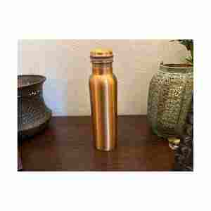 Bouteille d'eau en cuivre la plus vendue Logo Fabricant et exportateur d'Inde Bouteille d'eau large avec bouteille d'eau en cuivre de haute qualité - Product Image 6