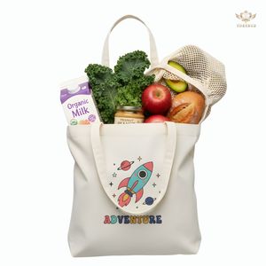Sac fourre-tout en polyester personnalisable de haute qualité 10oz sac cadeau réutilisable durable en vrac écologique OEM vente en gros Yokebud - Product Image 2