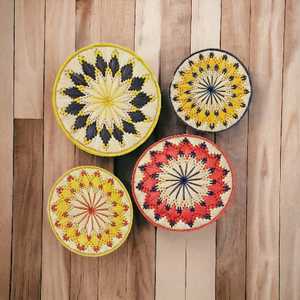 High Quality Eco-Friendly Multicolor Decorative Natural Moonj Grass Wall <b>Baskets</b> Wall Decor - Product Image 6