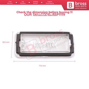 Couverture de lentille de feux de plaque d'immatriculation arrière BSP1119 51800482 pour 500 500C Linea - Product Image 6