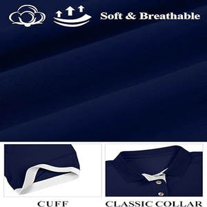 เสื้อโปโลผู้ชายระบายอากาศได้ดีและใส่สบายกันหดเสื้อโปโลสั่งทำโลโก้ได้ - Product Image 4
