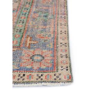 Tapis en laine noué à la main de grande taille, motif médaillon rouge et orange, pour salon, couloir rectangulaire - Pae-2903 - Product Image 4