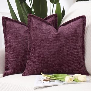 Edge Press Thick Cotton Pillowcase Removable Washable Solid Knitted Pillow Covers Beige Cushion Case High Quality Bohemian Style - Product Image 1