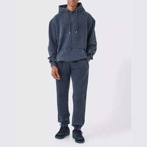 Vente en gros de survêtements élégants pour hommes, vêtements de sport de jogging en polyester, tenue deux pièces à la mode - Product Image 4
