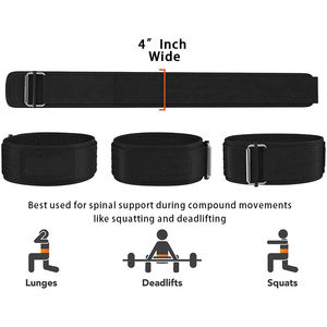 Personalización de cuero de vaca transpirable ecológico cinturón de levantamiento de pesas gimnasio levantamiento de pesas hebilla de alta calidad - Product Image 6