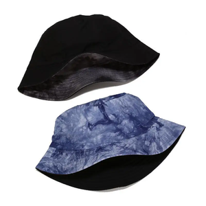 Wholesale Four Season New Tie Dye Printed <b>Reversible</b> Fisherman <b>Hat</b> Travel Sun Protection Casual Tie Dye <b>Bucket</b> <b>Hat</b> - Product Image 4