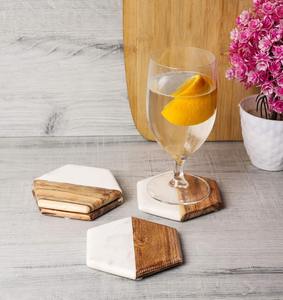 Sous-verre en marbre octogonal de haute qualité, design classique, écologique, léger, épaisseur 10 mm, personnalisable, excellent pour la vente en gros - Product Image 2