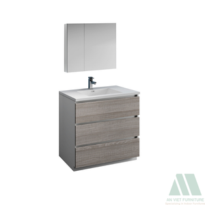 Tocadores de baño de madera maciza de roble/Pino/ACACIA de diseño moderno, juego completo económico para hoteles, servicio OEM, dormitorio de fábrica vietnamita - Product Image 6