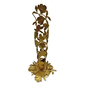 Vase à fleurs en fer artisanal haut de gamme, écologique, style luxueux, design artistique contemporain côtier, décoration de table pour la maison Zahid - Product Image 4