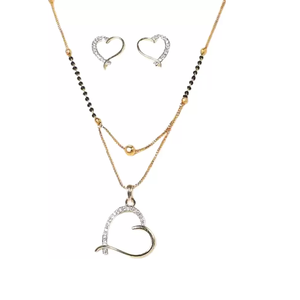 Ensemble de bijoux fins en forme de cœur unique - Product Image 2