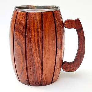 Taza de café de madera Fabricación al por mayor Logotipo personalizado y restaurante y hogar Cocina Taza de madera - Product Image 6