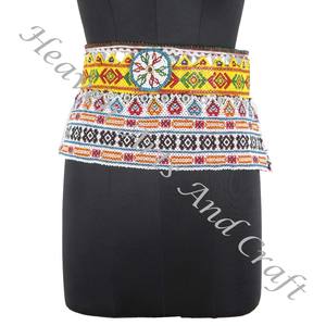 เข็มขัดวินเทจเข็มขัดเต้นรำท้องลูกปัด afghani เข็มขัดคาดเอวแบบดั้งเดิม kuchi ชนเผ่า BB078เก่า Banjara เข็มขัดลูกปัดแฮนด์เมดแท้วินเทจ - Product Image 5