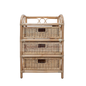 Vente de gros Meuble de salon 3 tiroirs en rotin naturel Meuble de maison - Product Image 1