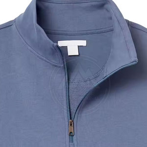 High Quality <b>Mens</b> Fashion Clothing Outdoor Casual Relaxed Fit <b>Quarter</b> <b>Zip</b> Pullover Sweatshirts - Product Image 4