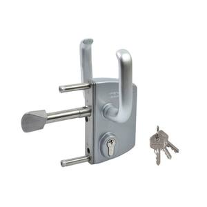 Locinox Serrure LSKZ pour portails coulissants, mécanisme INOX, couvercle en aluminium (profilé 80x80) - Product Image 1