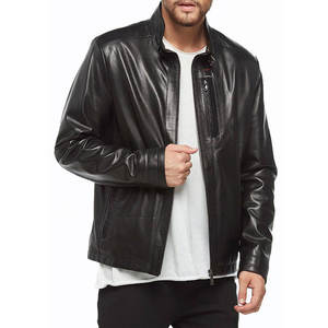 Winter Fashion <b>jacket</b> for <b>men</b> Solid Color Zipper Lapel Design Plus Size Classic College Style <b>trucker</b> Leather <b>jacket</b> for <b>men</b> - Product Image 4