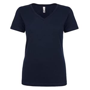 T-shirt décontracté en coton slub à manches courtes et col en V pour femme, qualité supérieure, vente en gros 2026 - Product Image 6