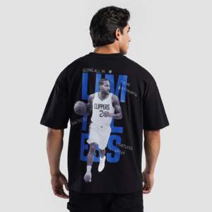 เสื้อยืด Limitless Drive สีดำ ผ้าเจอร์ซีย์เนื้อหนัก ปักลายแบบกำหนดเอง พิมพ์ลายกราฟิกแบบอัดแน่น หมายเลขรุ่น Ins 240 กรัม ผ้า 180 กรัม - Product Image 1