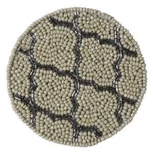 Perles de rocaille faites à la main broderie conception personnalisée en gros sous-verre perlé de luxe pour une utilisation tasse de table et tasses de l'Inde - Product Image 2