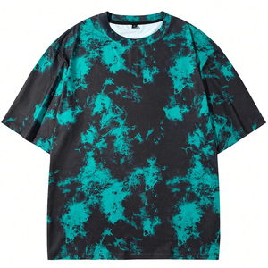 Casual Wear Wholesale High Quality Breathable Oversized Men's T-Shirts 100% Cotton <b>Tie</b> Dye Short Sleeves Summer t-Shirts - Product Image 1