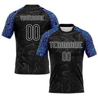 Logo de votre équipe personnalisé en gros noir poudre bleu rose-violet liquide fluide sublimation volley-ball uniforme maillot pour hommes