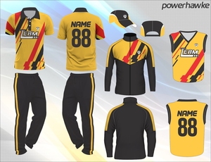 Powerhawke ชุดคริกเก็ต,เสื้อเจอร์ซีย์คอปกแขนเต็มชุดพร้อมจัมเปอร์คริกเก็ตและแจ็คเก็ตสีสวยดีไซน์ล่าสุดปี2022 - Product Image 6